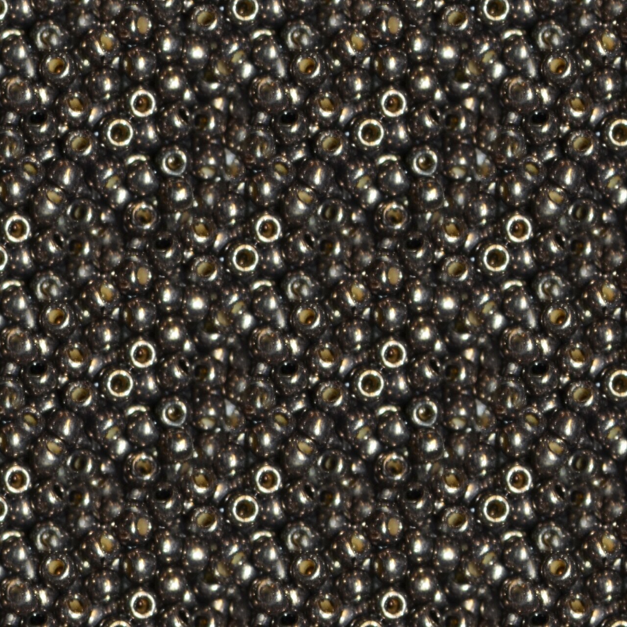 Toho 11/0 Round Japanese Seed Bead, #595PF, Pyrite Galvanized PermaFinish